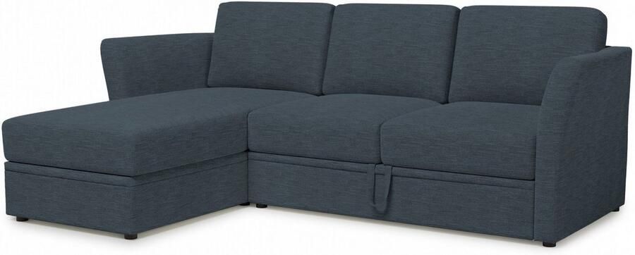 Home affaire Hoekbank Lavars L-vorm slaapbank met slaapfunctie en bergruimte in twee verschillende stofkwaliteiten - Foto 8