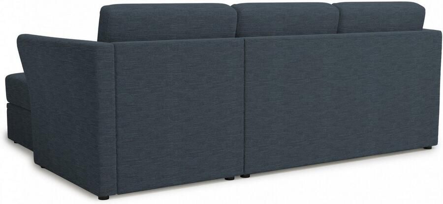 Home affaire Hoekbank Lavars L-vorm slaapbank met slaapfunctie en bergruimte in twee verschillende stofkwaliteiten - Foto 5