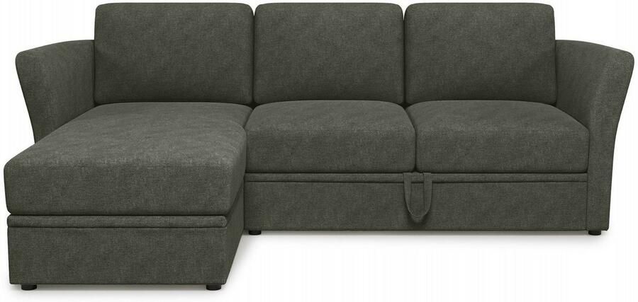 Home affaire Hoekbank Lavars L-vorm slaapbank met slaapfunctie en bergruimte in twee verschillende stofkwaliteiten - Foto 4