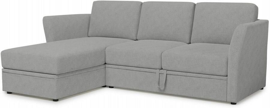 Home affaire Hoekbank Lavars L-vorm slaapbank met slaapfunctie en bergruimte in twee verschillende stofkwaliteiten - Foto 8