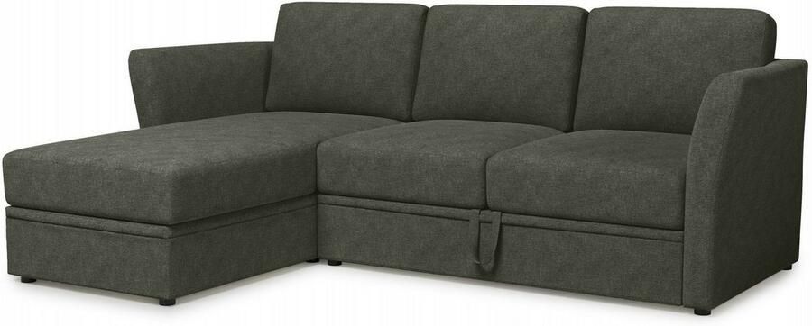 Home affaire Hoekbank Lavars L-vorm slaapbank met slaapfunctie en bergruimte in twee verschillende stofkwaliteiten - Foto 8