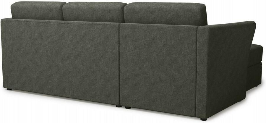 Home affaire Hoekbank Lavars L-vorm slaapbank met slaapfunctie en bergruimte in twee verschillende stofkwaliteiten - Foto 5