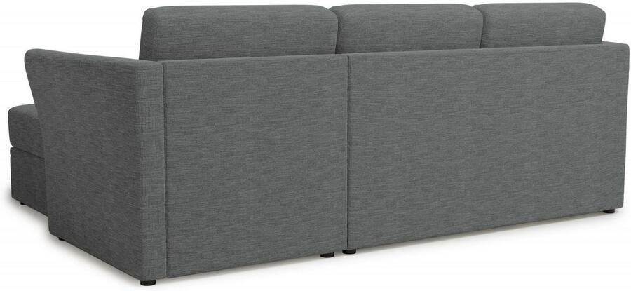 Home affaire Hoekbank Lavars L-vorm slaapbank met slaapfunctie en bergruimte in twee verschillende stofkwaliteiten - Foto 5