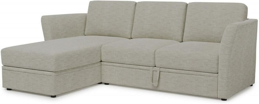 Home affaire Hoekbank Lavars L-vorm slaapbank met slaapfunctie en bergruimte in twee verschillende stofkwaliteiten - Foto 8