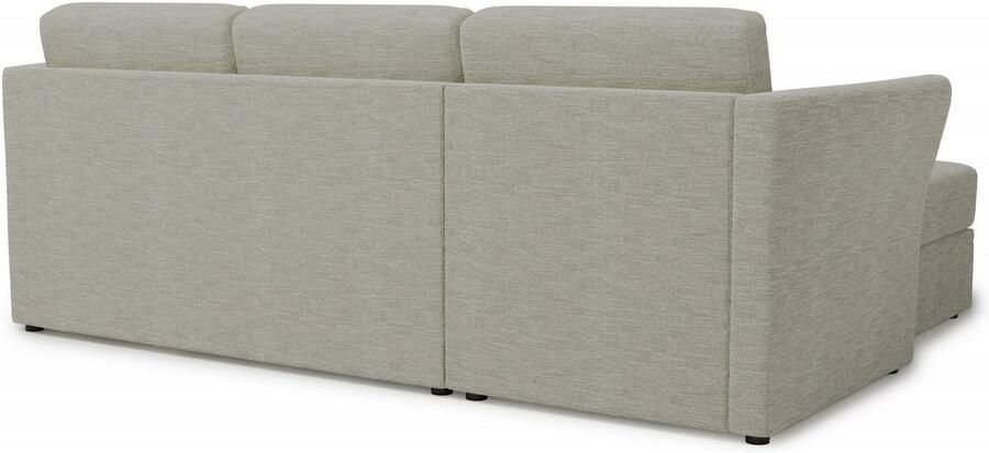 Home affaire Hoekbank Lavars L-vorm slaapbank met slaapfunctie en bergruimte in twee verschillende stofkwaliteiten - Foto 5