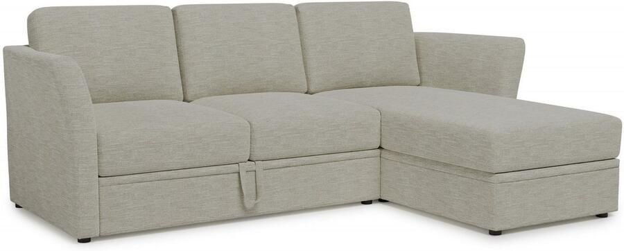 Home affaire Hoekbank Lavars L-vorm slaapbank met slaapfunctie en bergruimte in twee verschillende stofkwaliteiten - Foto 8