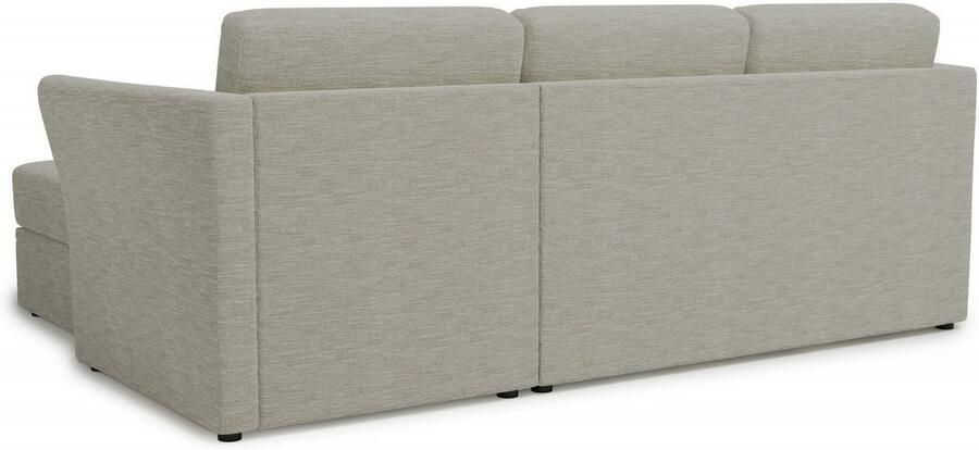 Home affaire Hoekbank Lavars L-vorm slaapbank met slaapfunctie en bergruimte in twee verschillende stofkwaliteiten - Foto 5