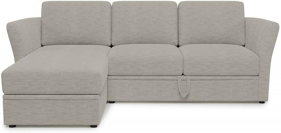 Home affaire Hoekbank Lavars L-vorm slaapbank met slaapfunctie en bergruimte in twee verschillende stofkwaliteiten - Foto 4