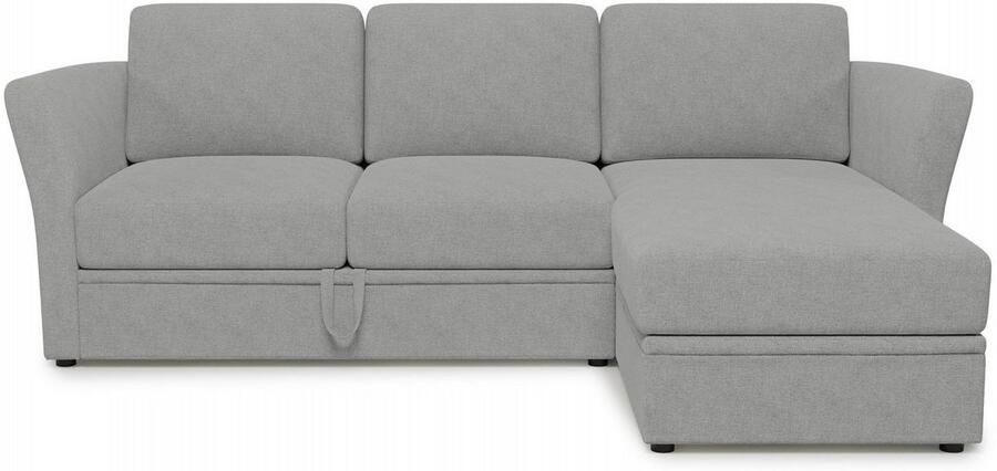 Home affaire Hoekbank Lavars L-vorm slaapbank met slaapfunctie en bergruimte in twee verschillende stofkwaliteiten - Foto 4