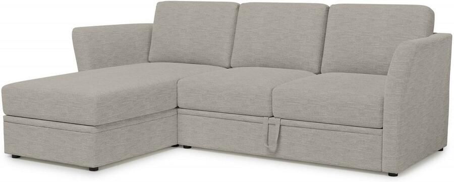 Home affaire Hoekbank Lavars L-vorm slaapbank met slaapfunctie en bergruimte in twee verschillende stofkwaliteiten - Foto 8