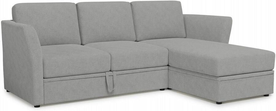 Home affaire Hoekbank Lavars L-vorm slaapbank met slaapfunctie en bergruimte in twee verschillende stofkwaliteiten - Foto 8