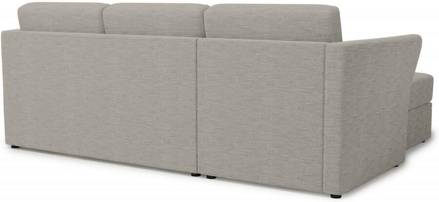 Home affaire Hoekbank Lavars L-vorm slaapbank met slaapfunctie en bergruimte in twee verschillende stofkwaliteiten - Foto 5