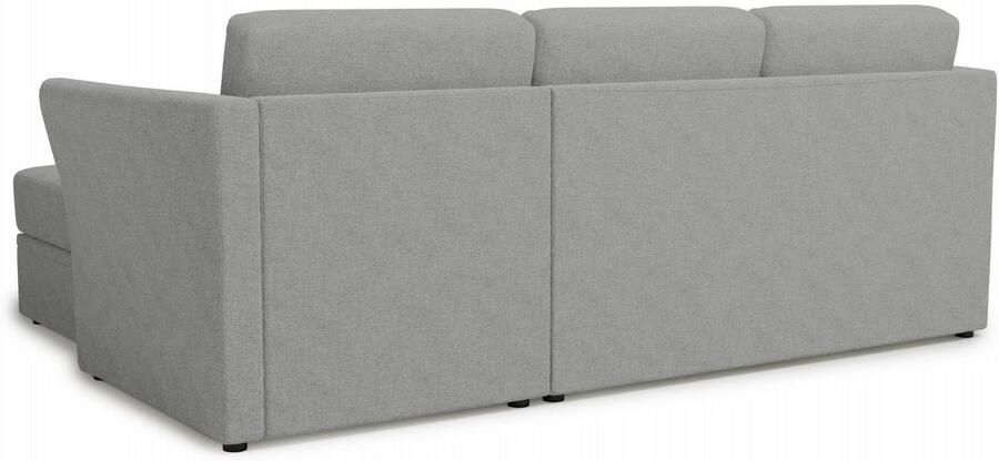 Home affaire Hoekbank Lavars L-vorm slaapbank met slaapfunctie en bergruimte in twee verschillende stofkwaliteiten - Foto 5