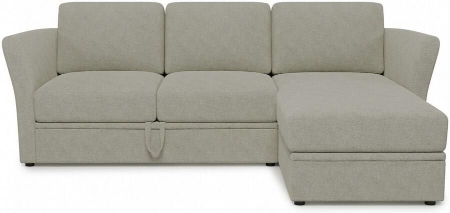 Home affaire Hoekbank Lavars L-vorm slaapbank met slaapfunctie en bergruimte in twee verschillende stofkwaliteiten - Foto 4