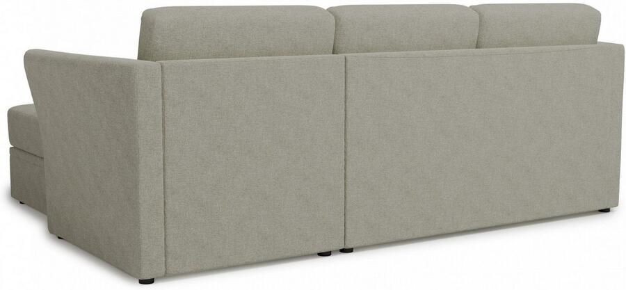 Home affaire Hoekbank Lavars L-vorm slaapbank met slaapfunctie en bergruimte in twee verschillende stofkwaliteiten - Foto 5