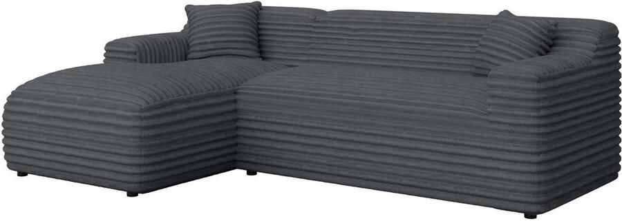 Home affaire Hoekbank LILLIANA designsofa L-vorm met recamiere rechts links bestelbaar - Foto 5