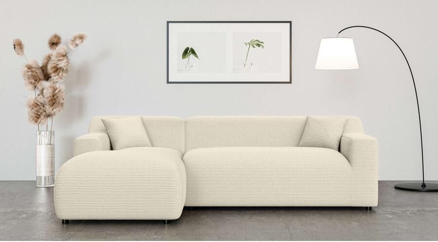 Home affaire Hoekbank LILLIANA designsofa L-vorm met recamiere rechts links bestelbaar - Foto 3