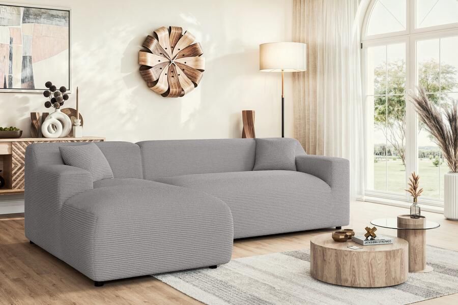 Home affaire Hoekbank LILLIANA designsofa L-vorm met recamiere rechts links bestelbaar - Foto 2