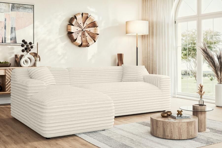 Home affaire Hoekbank LILLIANA designsofa L-vorm met recamiere rechts links bestelbaar - Foto 2