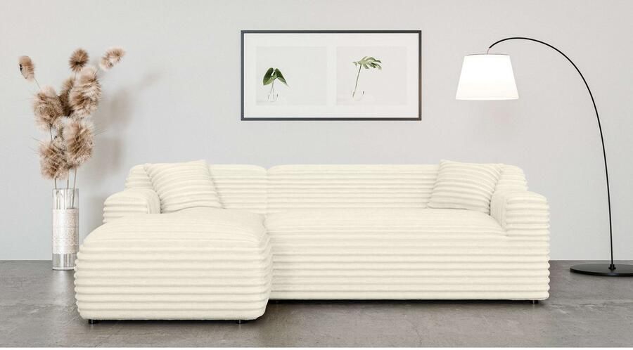 Home affaire Hoekbank LILLIANA designsofa L-vorm met recamiere rechts links bestelbaar - Foto 3