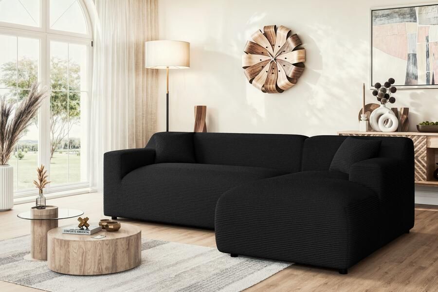 Home affaire Hoekbank LILLIANA designsofa L-vorm met recamiere rechts links bestelbaar - Foto 2