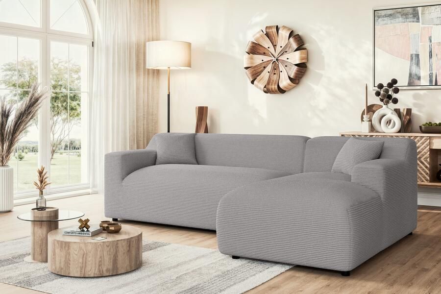 Home affaire Hoekbank LILLIANA designsofa L-vorm met recamiere rechts links bestelbaar - Foto 2