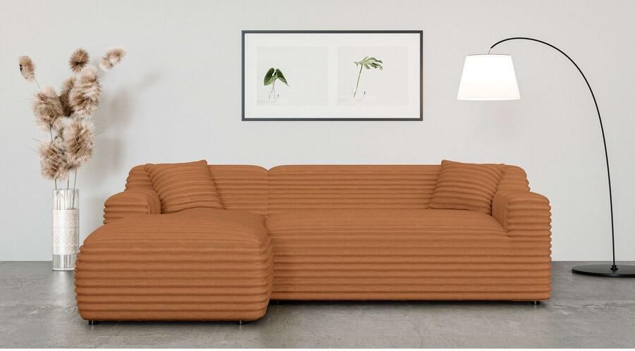 Home affaire Hoekbank LILLIANA designsofa L-vorm met recamiere rechts links bestelbaar - Foto 3