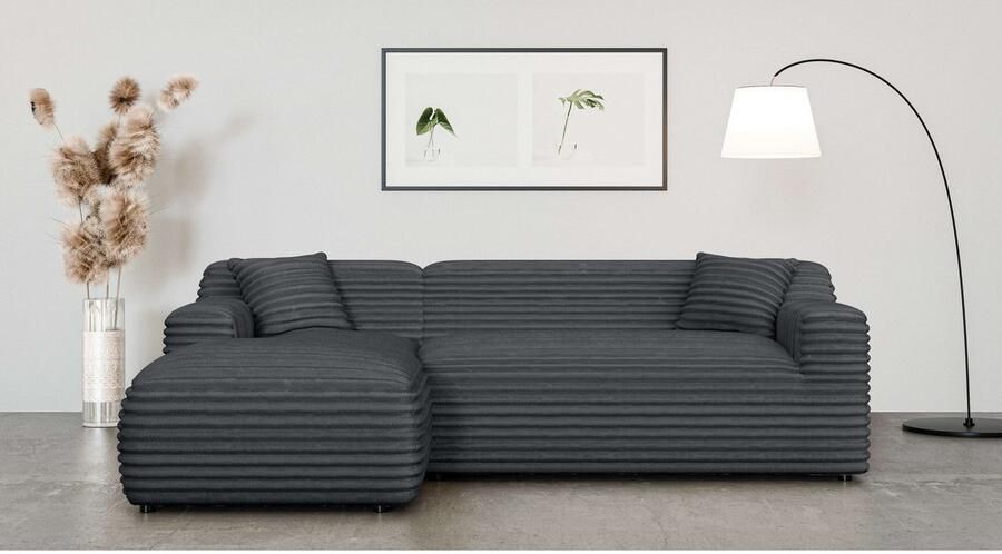 Home affaire Hoekbank LILLIANA designsofa L-vorm met recamiere rechts links bestelbaar - Foto 3