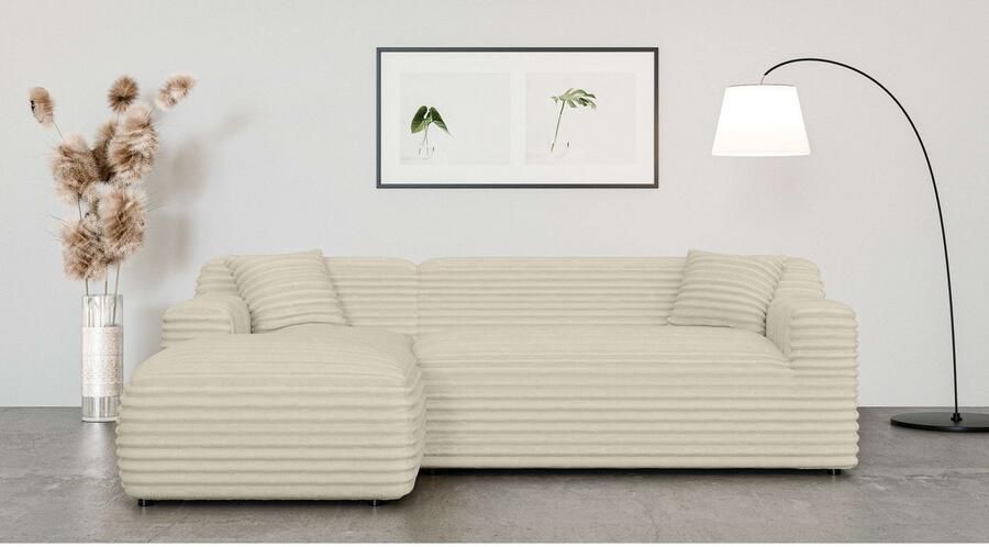 Home affaire Hoekbank LILLIANA designsofa L-vorm met recamiere rechts links bestelbaar - Foto 3