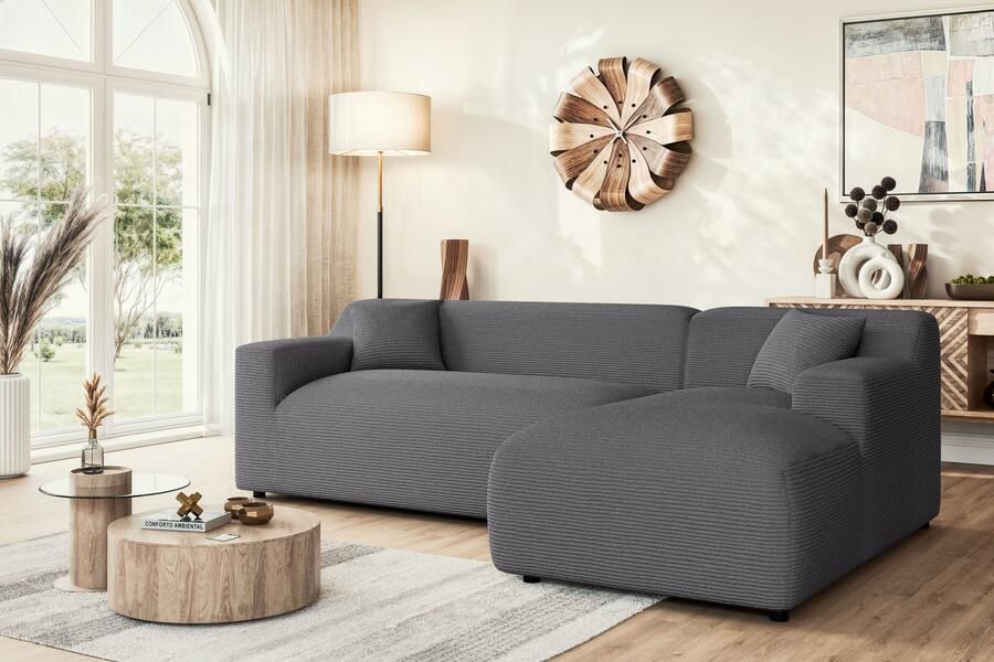 Home affaire Hoekbank LILLIANA designsofa L-vorm met recamiere rechts links bestelbaar - Foto 2