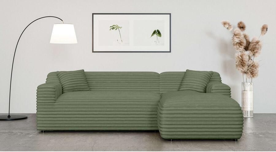 Home affaire Hoekbank LILLIANA designsofa L-vorm met recamiere rechts links bestelbaar - Foto 3