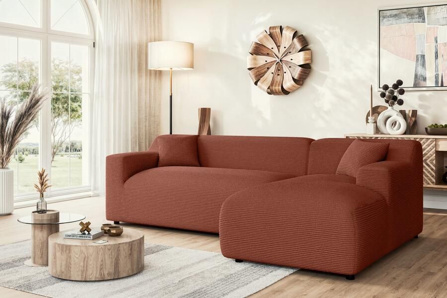 Home affaire Hoekbank LILLIANA designsofa L-vorm met recamiere rechts links bestelbaar - Foto 2