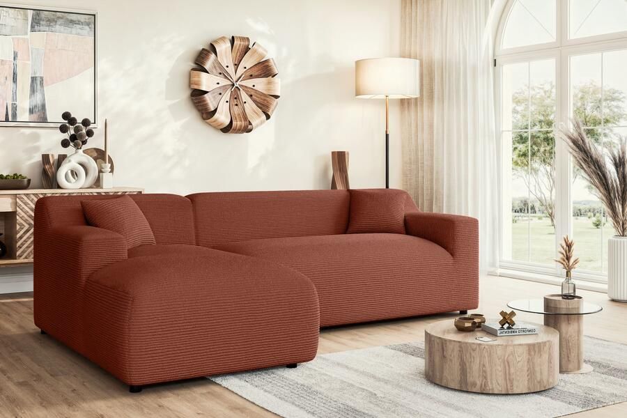 Home affaire Hoekbank LILLIANA designsofa L-vorm met recamiere rechts links bestelbaar - Foto 2