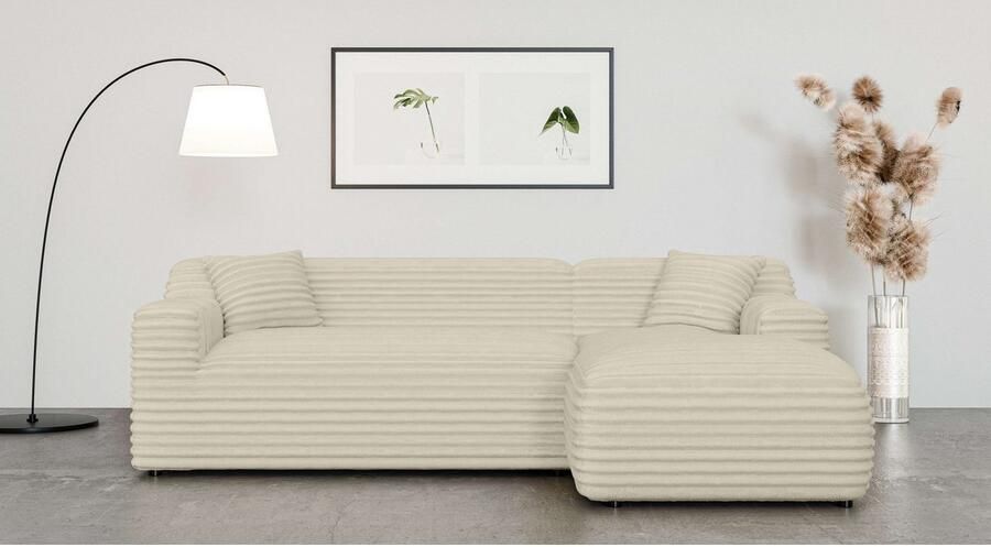 Home affaire Hoekbank LILLIANA designsofa L-vorm met recamiere rechts links bestelbaar - Foto 3