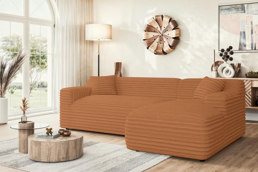 Home affaire Hoekbank LILLIANA designsofa L-vorm met recamiere rechts links bestelbaar - Foto 2