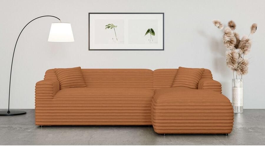 Home affaire Hoekbank LILLIANA designsofa L-vorm met recamiere rechts links bestelbaar - Foto 3