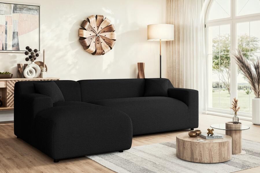 Home affaire Hoekbank LILLIANA designsofa L-vorm met recamiere rechts links bestelbaar - Foto 2
