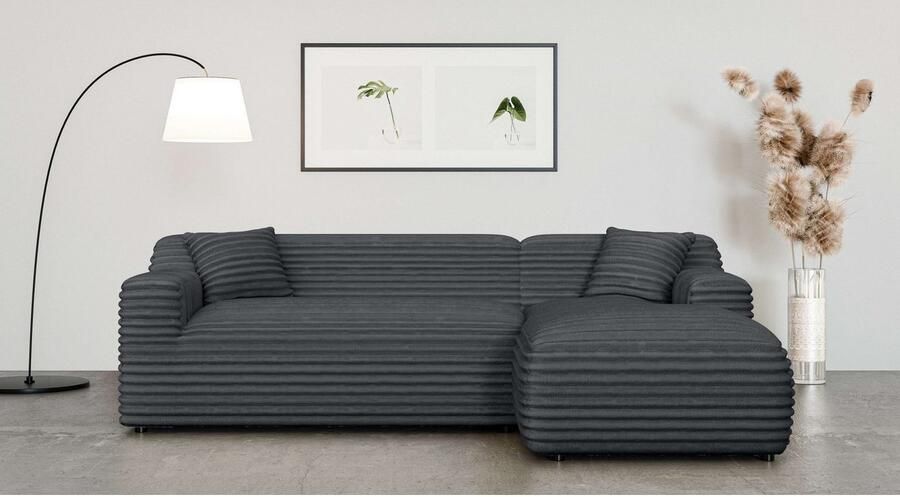 Home affaire Hoekbank LILLIANA designsofa L-vorm met recamiere rechts links bestelbaar - Foto 3