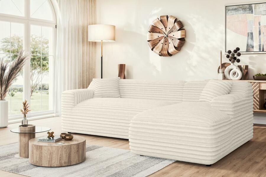 Home affaire Hoekbank LILLIANA designsofa L-vorm met recamiere rechts links bestelbaar - Foto 2