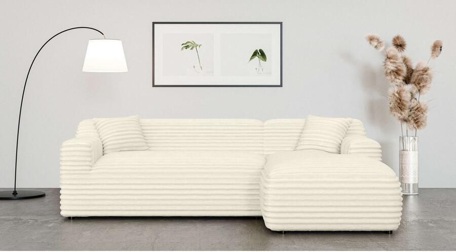 Home affaire Hoekbank LILLIANA designsofa L-vorm met recamiere rechts links bestelbaar - Foto 3