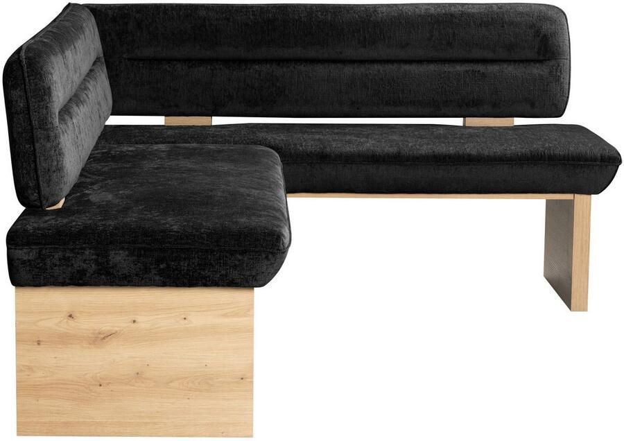 Home affaire Hoekbank Louise gestoffeerde bank eetkamerbank keukenbank met nosag golfveren in de zitting voor meer comfort breedte 212x170 cm - Foto 4