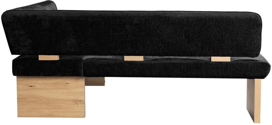 Home affaire Hoekbank Louise gestoffeerde bank eetkamerbank keukenbank met nosag golfveren in de zitting voor meer comfort breedte 212x170 cm - Foto 2