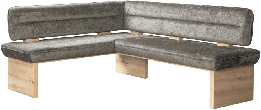 Home affaire Hoekbank Louise gestoffeerde bank eetkamerbank keukenbank met nosag golfveren in de zitting voor meer comfort breedte 212x170 cm - Foto 7