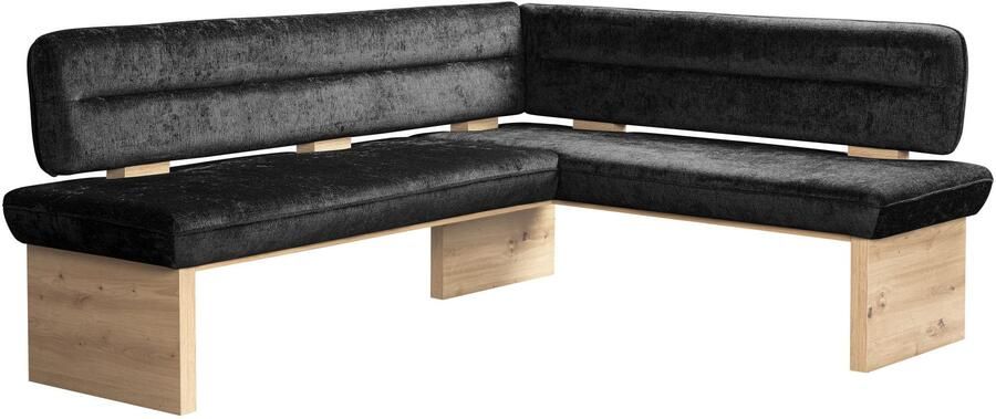 Home affaire Hoekbank Louise gestoffeerde bank eetkamerbank keukenbank met nosag golfveren in de zitting voor meer comfort breedte 212x170 cm - Foto 3