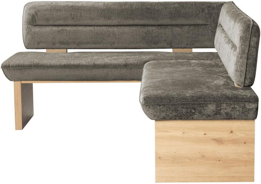 Home affaire Hoekbank Louise gestoffeerde bank eetkamerbank keukenbank met nosag golfveren in de zitting voor meer comfort breedte 212x170 cm - Foto 3