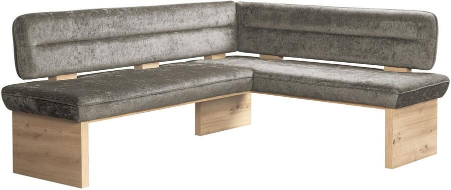 Home affaire Hoekbank Louise gestoffeerde bank eetkamerbank keukenbank met nosag golfveren in de zitting voor meer comfort breedte 212x170 cm - Foto 6