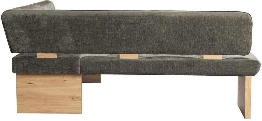 Home affaire Hoekbank Louise gestoffeerde bank eetkamerbank keukenbank met nosag golfveren in de zitting voor meer comfort breedte 212x170 cm - Foto 5