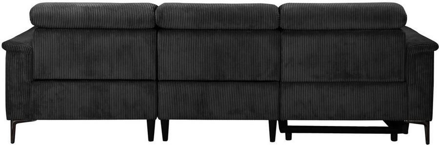 Home affaire Hoekbank Lund in cord L-vorm 261 cm handmatige en elektrische relaxfunctie - Foto 8