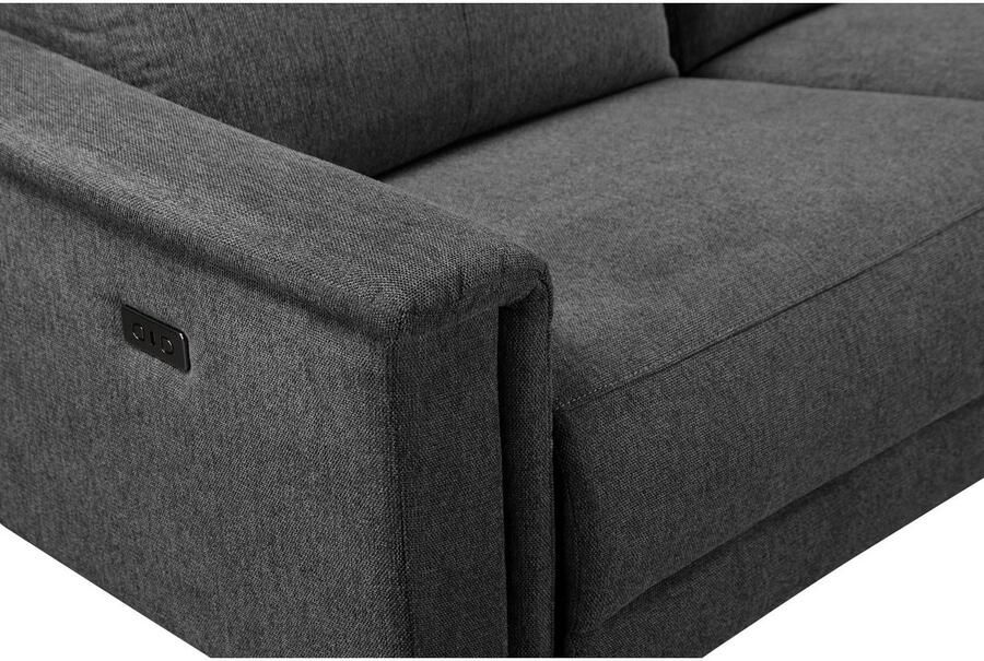 Home affaire Hoekbank Lund L-vorm 261 cm handmatige of elektrische relaxfunctie (met USB-A) - Foto 3