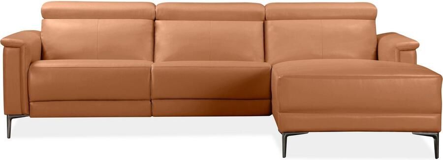 Home affaire Hoekbank Lund L-vorm 261 cm handmatige of elektrische relaxfunctie (met USB-A) - Foto 5